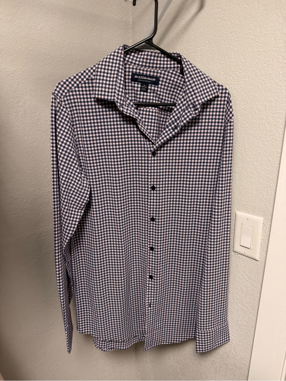 Mizzen+Main Men's Button Uo Dress Shirt - Medium Trim Tall